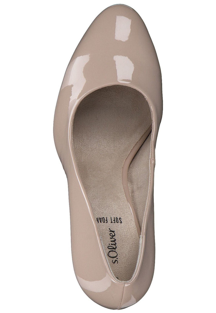 s.Oliver Pumps Lederimitat Nude Lack