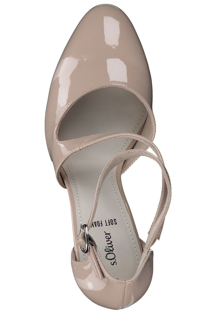 s.Oliver Pumps Lederimitat Nude Lack