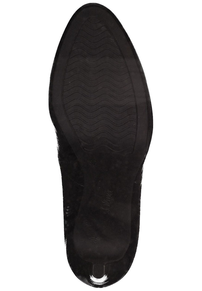 s.Oliver Pumps Lederimitat Schwarz Lack