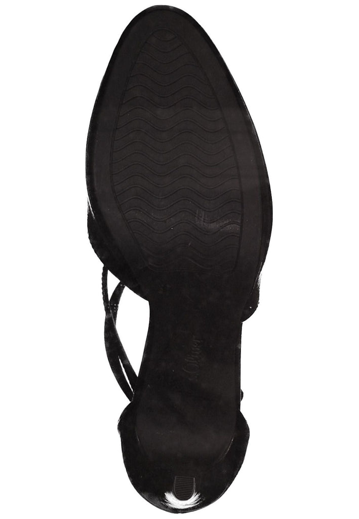 s.Oliver Pumps Lederimitat Schwarz Lack