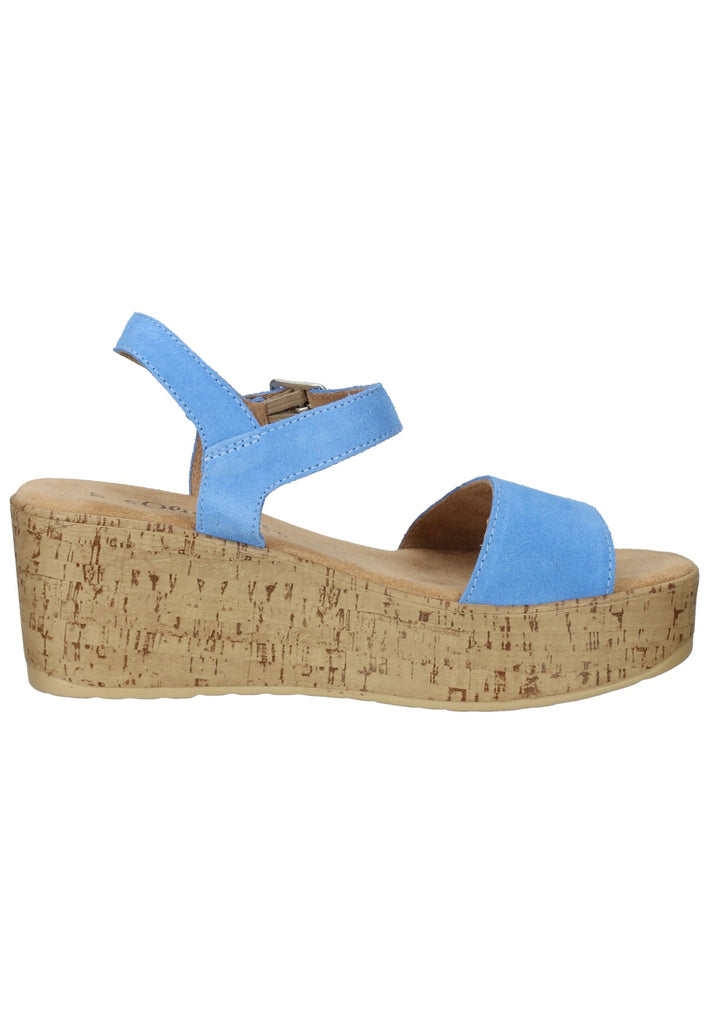 s.Oliver Sandalen Leder Aqua