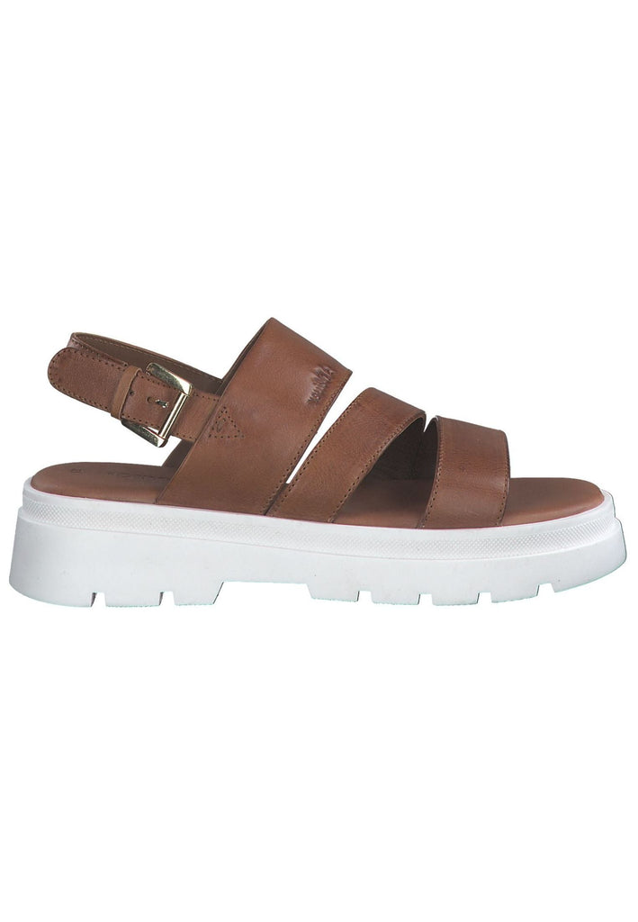 s.Oliver Sandalen Leder Cognac