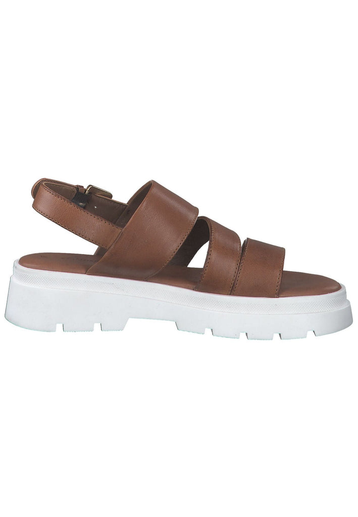 s.Oliver Sandalen Leder Cognac