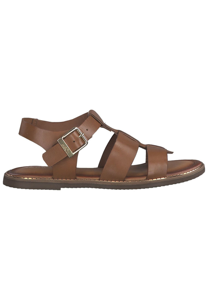 s.Oliver Sandalen Leder Cognac