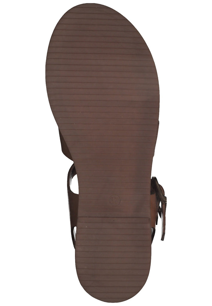 s.Oliver Sandalen Leder Cognac