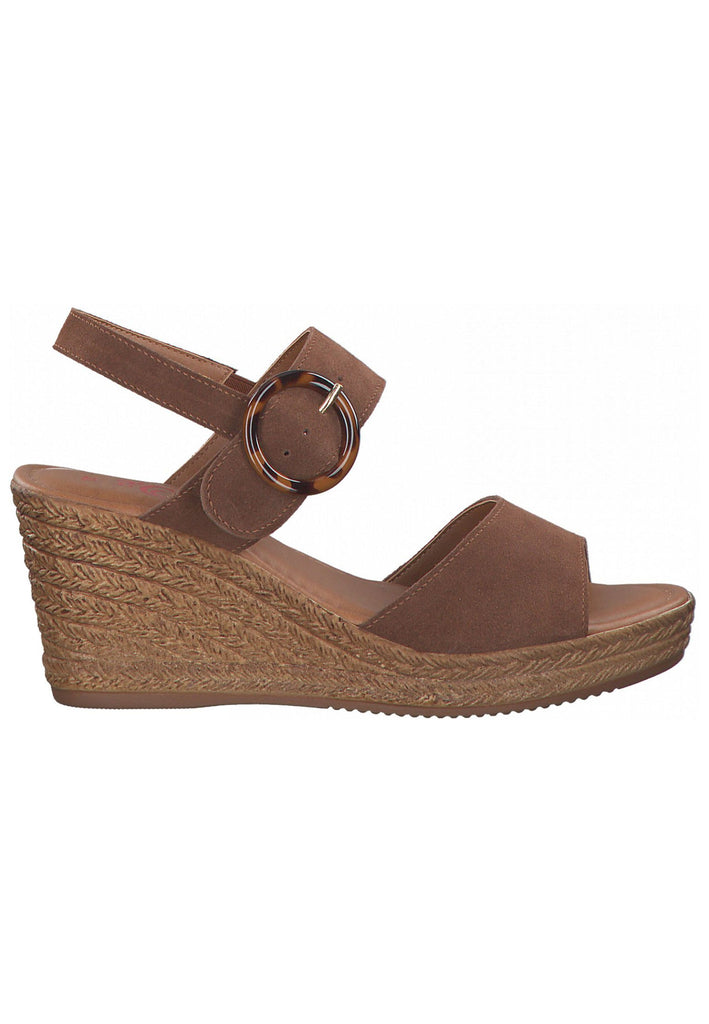 s.Oliver Sandalen Leder Cognac