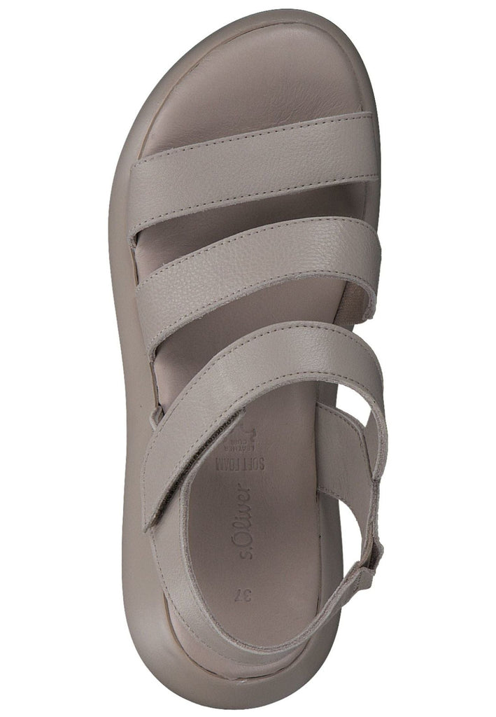 s.Oliver Sandalen Leder Cream