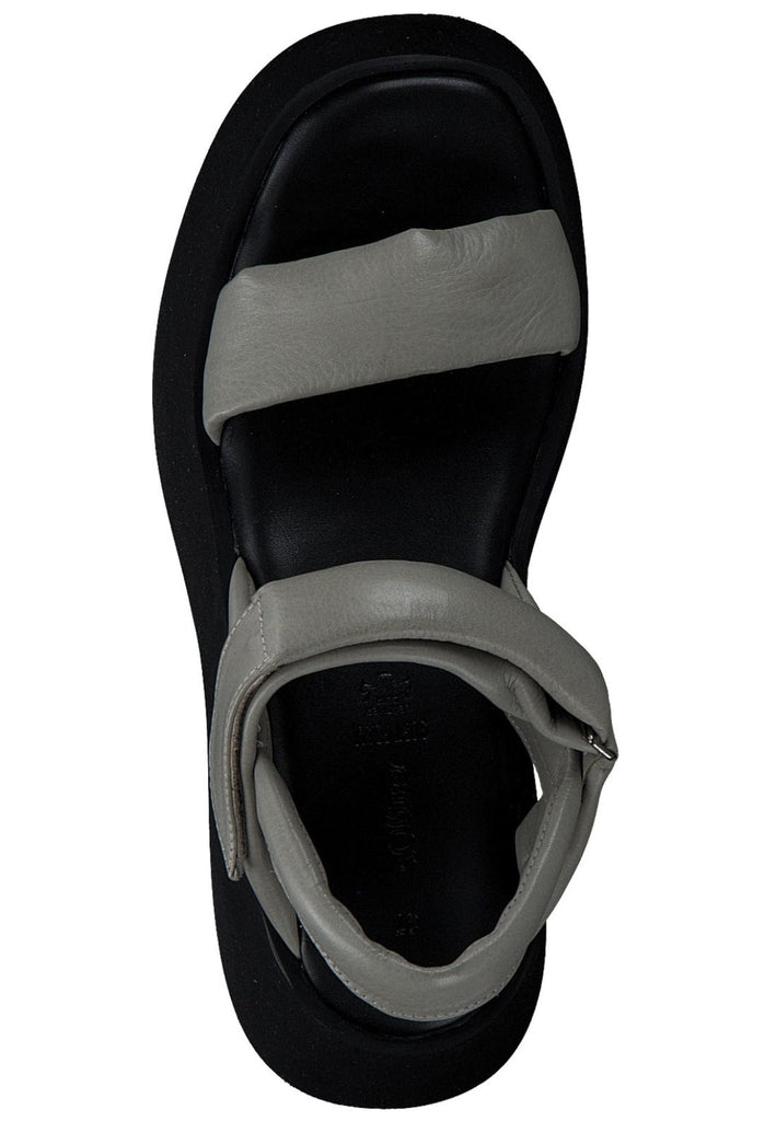 s.Oliver Sandalen Leder Grau