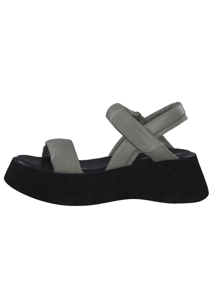 s.Oliver Sandalen Leder Grau