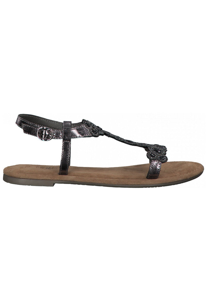 s.Oliver Sandalen Leder Grau