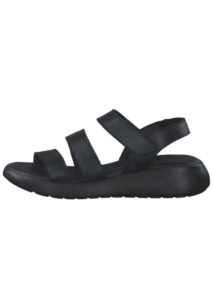 s.Oliver Sandalen Leder Schwarz
