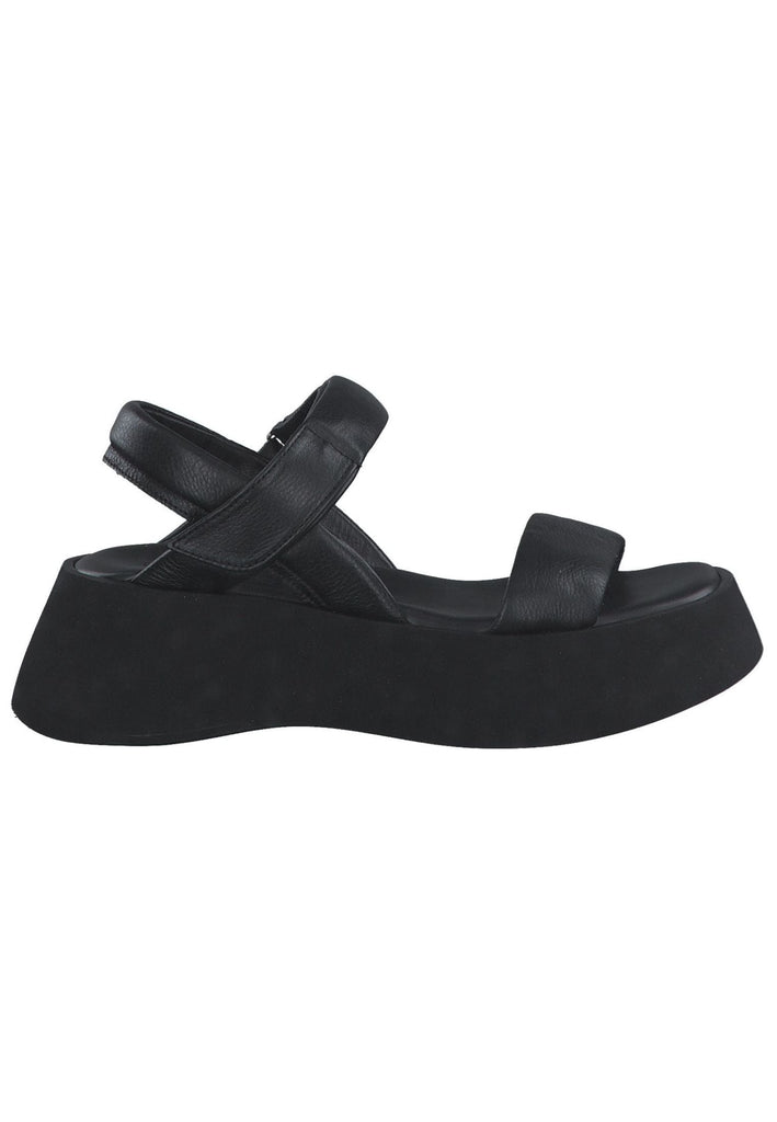 s.Oliver Sandalen Leder Schwarz