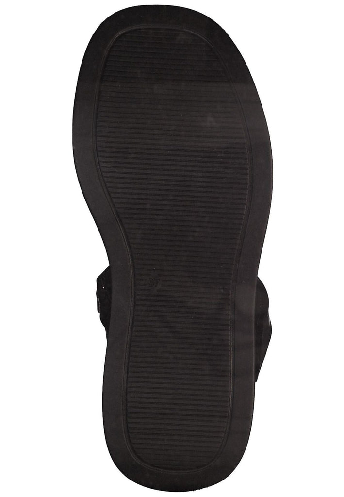 s.Oliver Sandalen Leder Schwarz