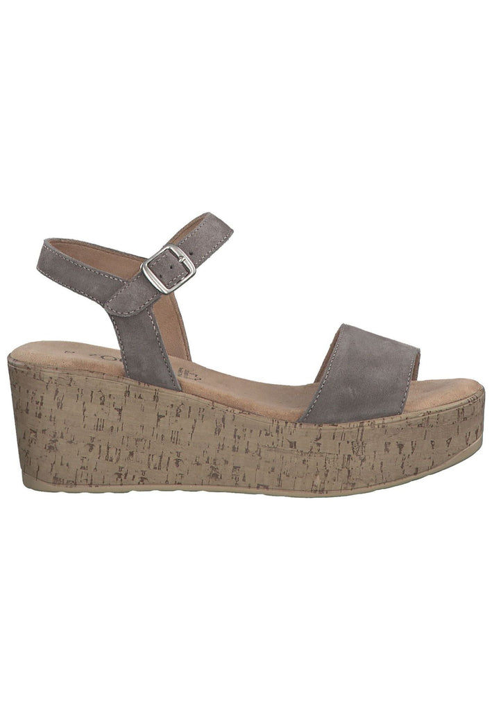 s.Oliver Sandalen Leder Taupe