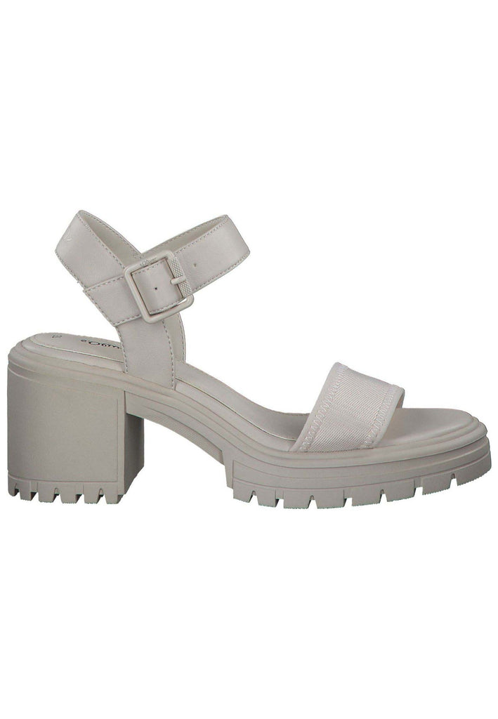 s.Oliver Sandalen Lederimitat Cream