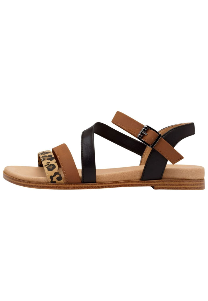 s.Oliver Sandalen Lederimitat Leopard