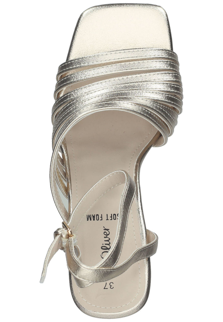 s.Oliver Sandalen Lederimitat Platinum