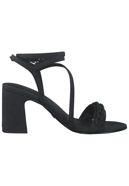 s.Oliver Sandalen Lederimitat Schwarz