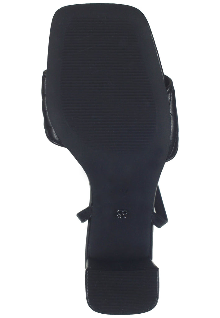 s.Oliver Sandalen Lederimitat Schwarz