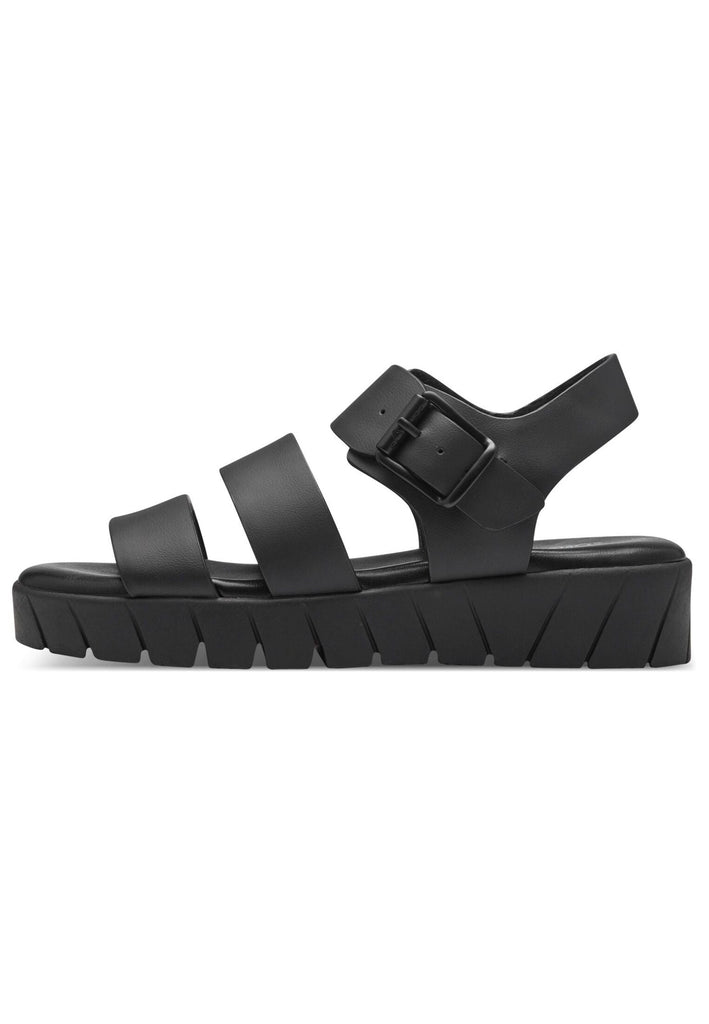 Sandalen s.Oliver Sandalen Lederimitat Schwarz