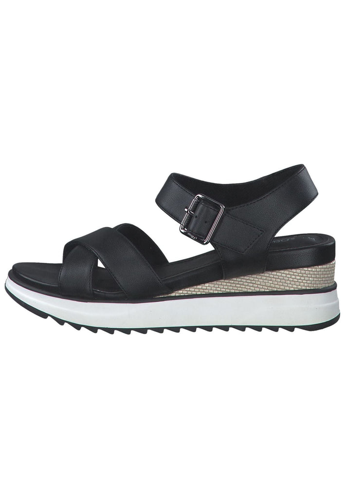 Sandalen s.Oliver Sandalen Lederimitat Schwarz