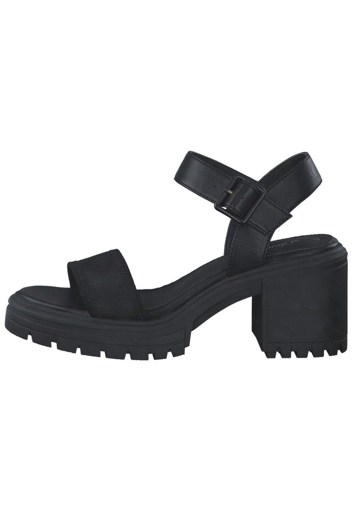 Sandalen s.Oliver Sandalen Lederimitat Schwarz
