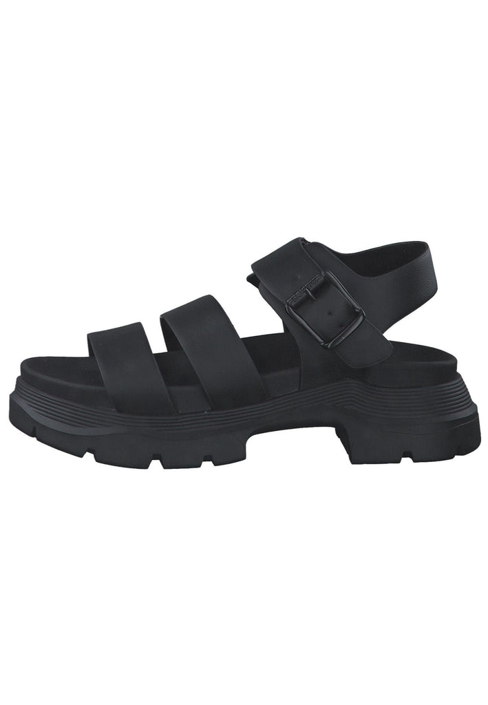 Sandalen s.Oliver Sandalen Lederimitat Schwarz