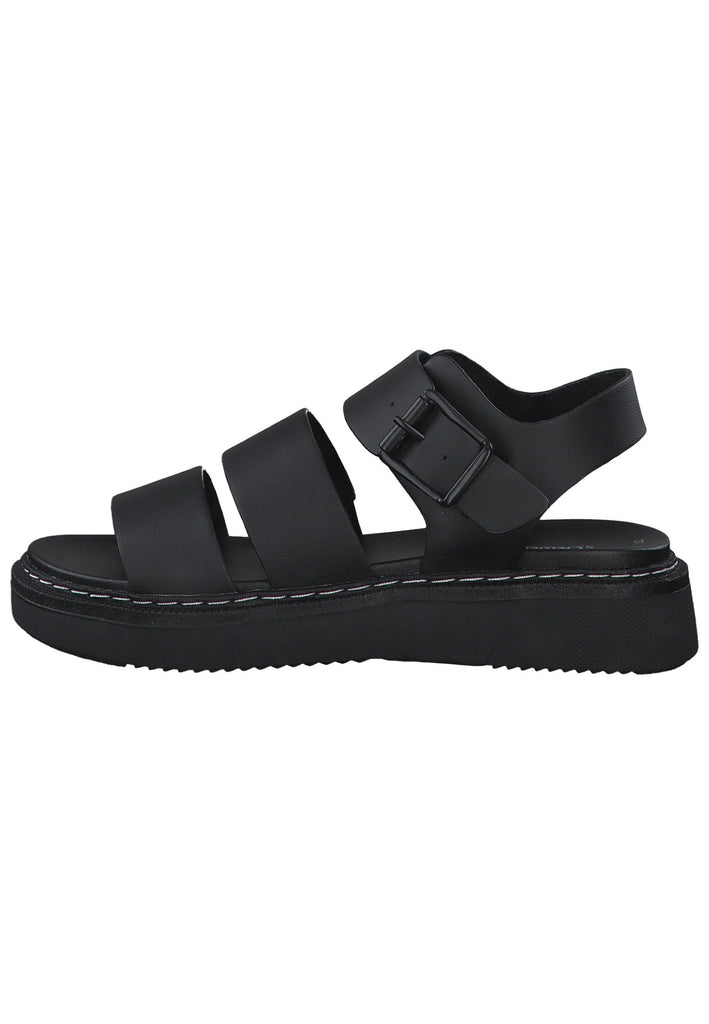 Sandalen s.Oliver Sandalen Lederimitat Schwarz