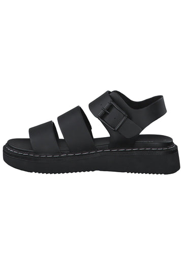 Sandalen s.Oliver Sandalen Lederimitat Schwarz