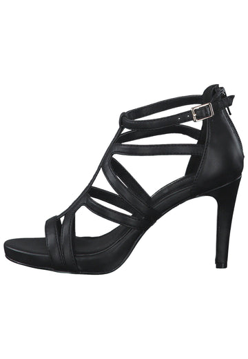 Sandalen s.Oliver Sandalen Lederimitat Schwarz