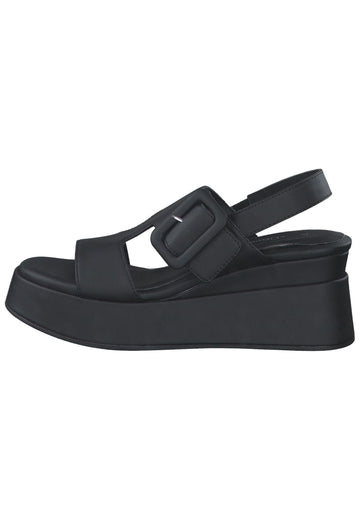 Sandalen s.Oliver Sandalen Lederimitat/Textil Schwarz