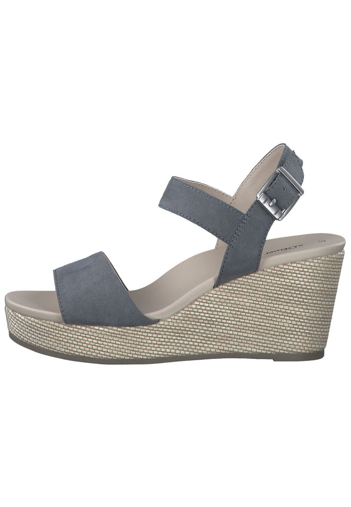 Sandalen s.Oliver Sandalen Textil Blau
