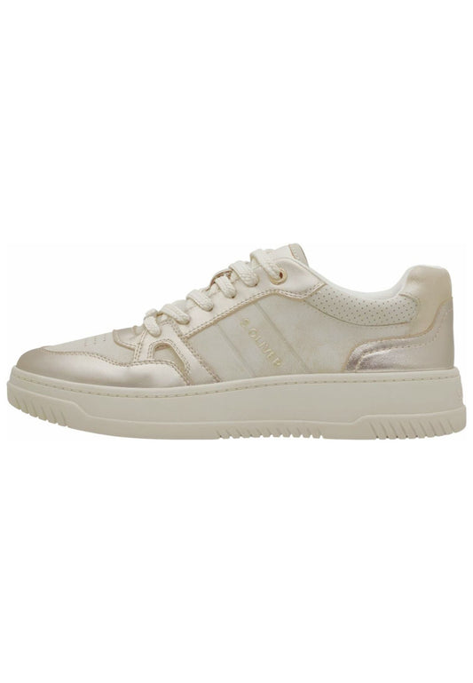 s.Oliver Sneaker Leder/Synthetik Champagne