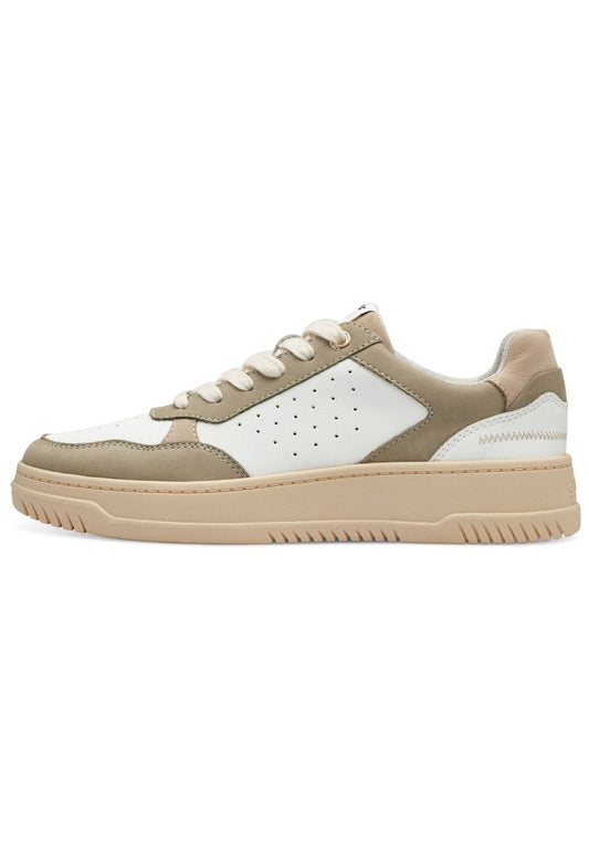 s.Oliver Sneaker Leder/Synthetik Grün/Beige