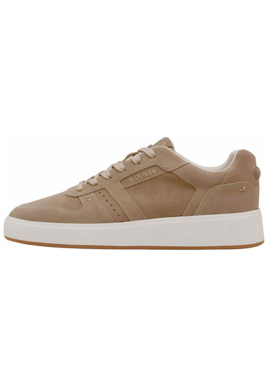 s.Oliver Sneaker Leder/Synthetik Taupe