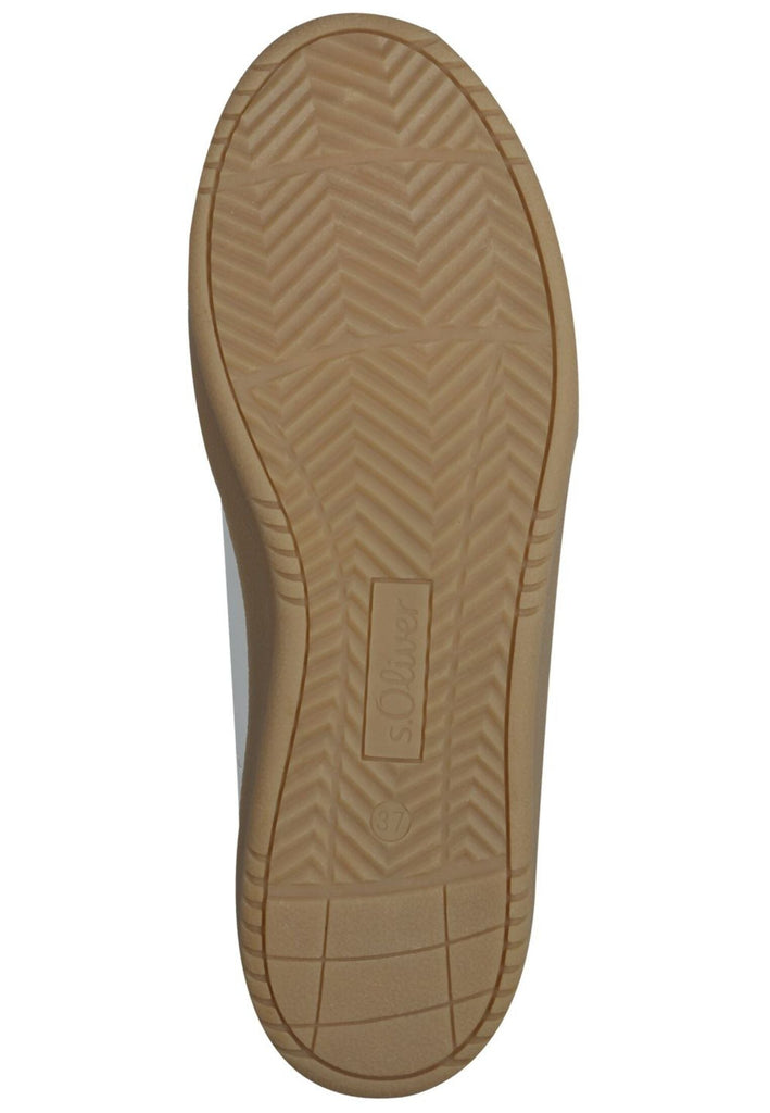 s.Oliver Sneaker Leder Weiß/Beige