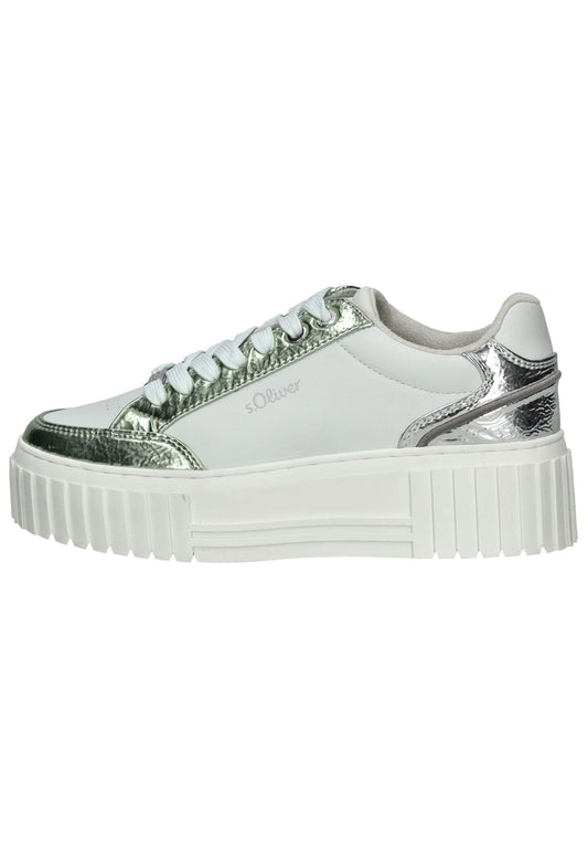 s.Oliver Sneaker Lederimitat Metallic