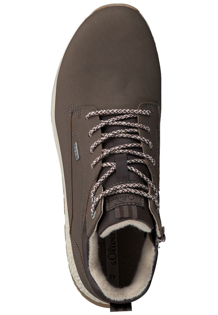 s.Oliver Sneaker Lederimitat/Textil Taupe
