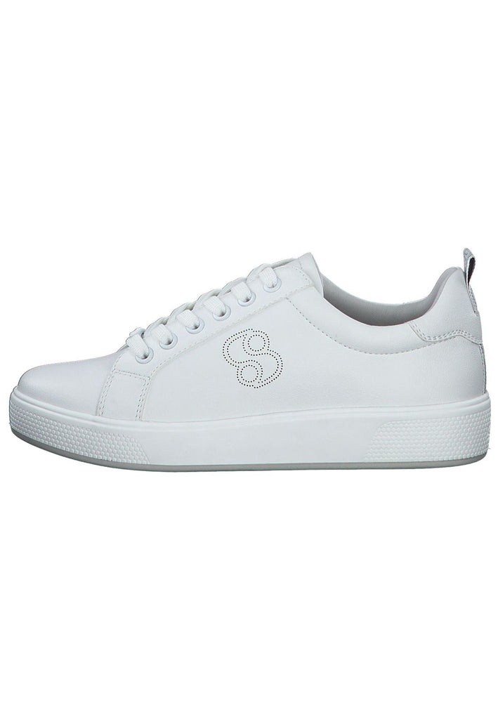 s.Oliver Sneaker Lederimitat Weiß