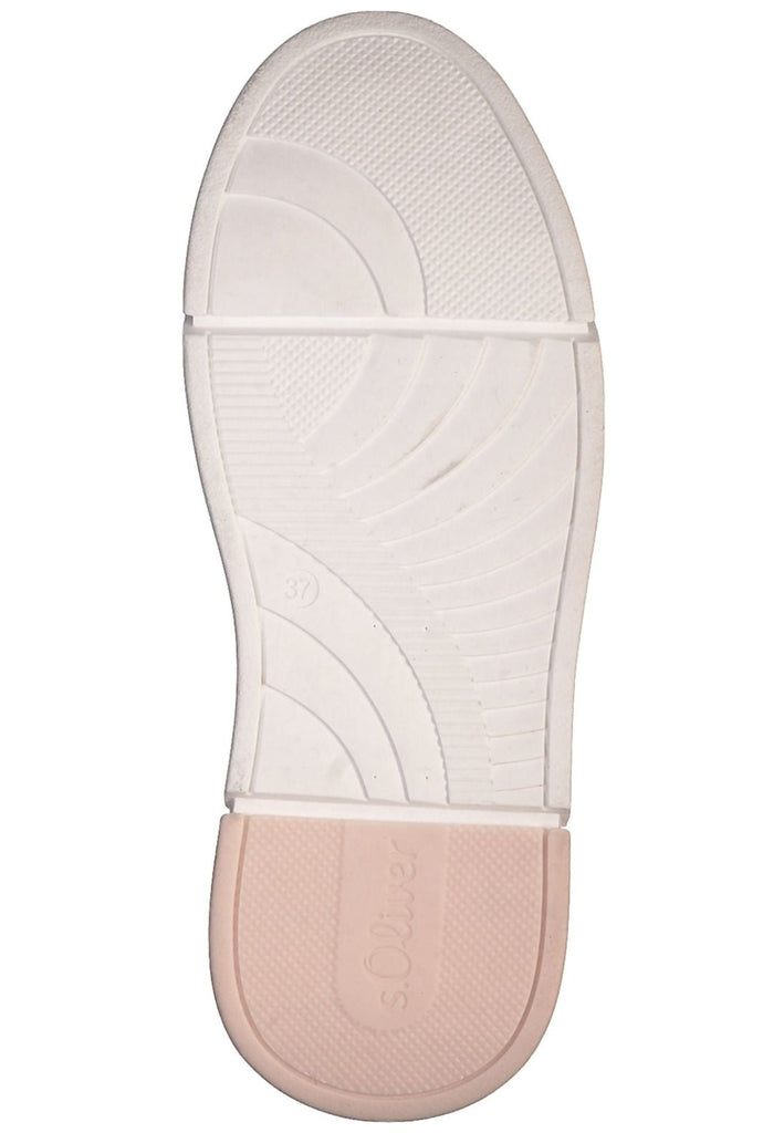 s.Oliver Sneaker Lederimitat Weiß/Rosa