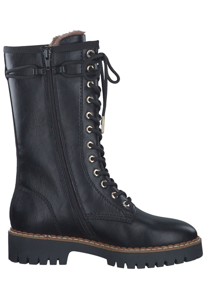 s.Oliver Stiefel Lederimitat Schwarz