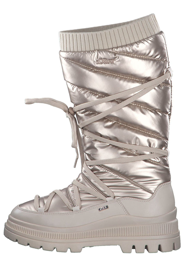 Stiefel s.Oliver Stiefel Lederimitat/Textil Beige
