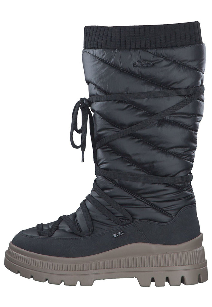 Stiefel s.Oliver Stiefel Lederimitat/Textil Black