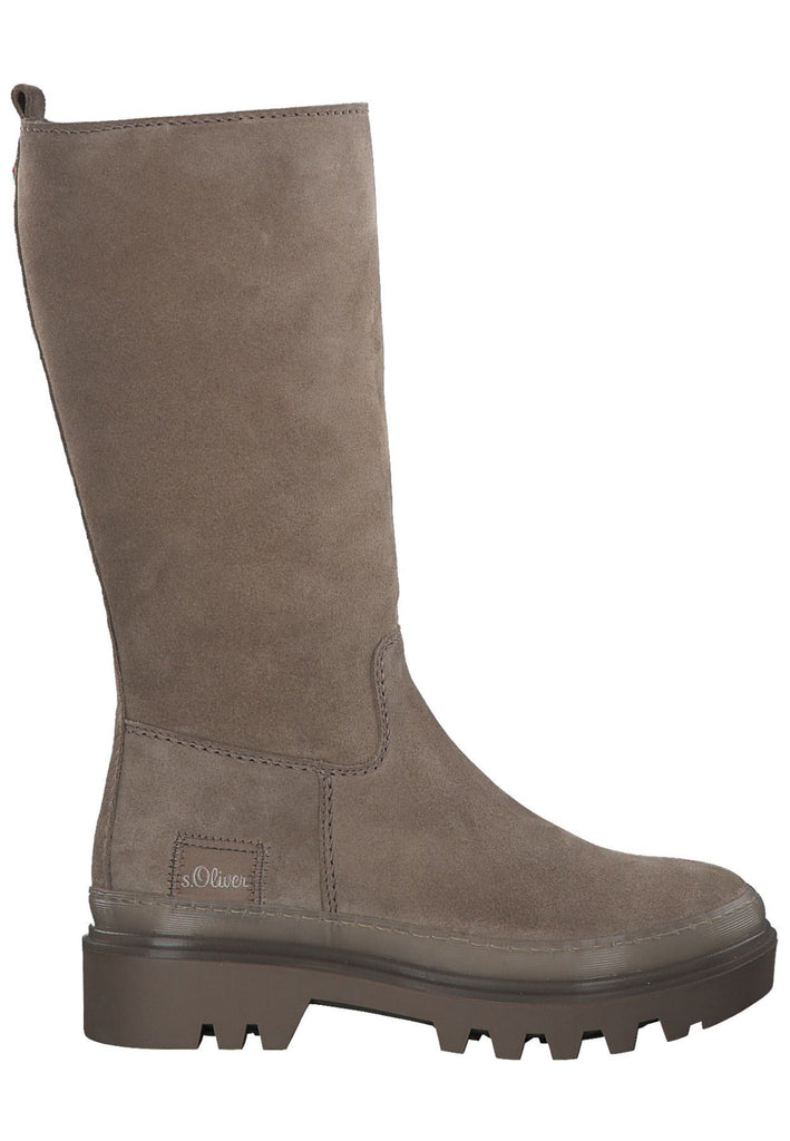 s.Oliver Stiefel Veloursleder Sand Warmfutter
