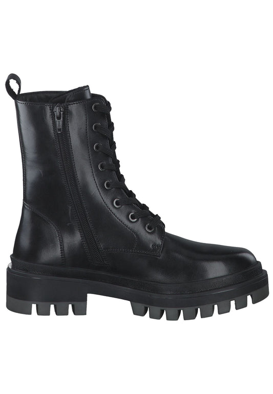 s.Oliver Stiefelette Leder Schwarz