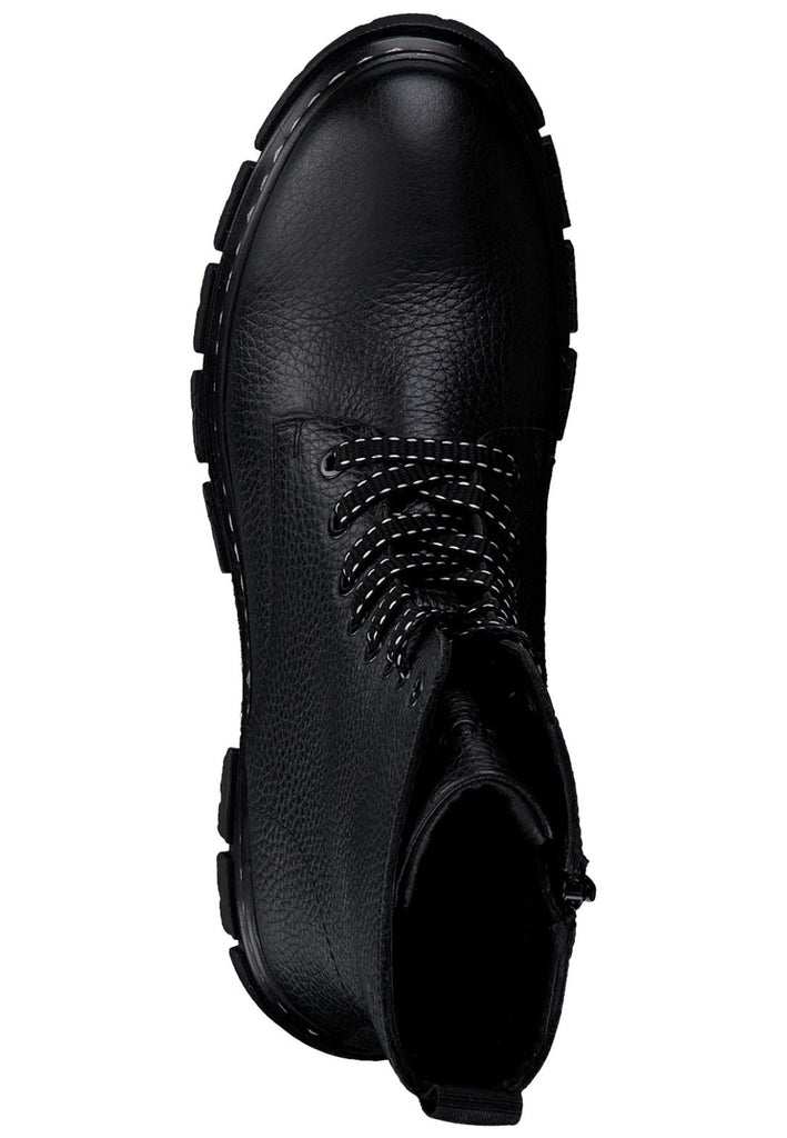 s.Oliver Stiefelette Leder/Textil Schwarz