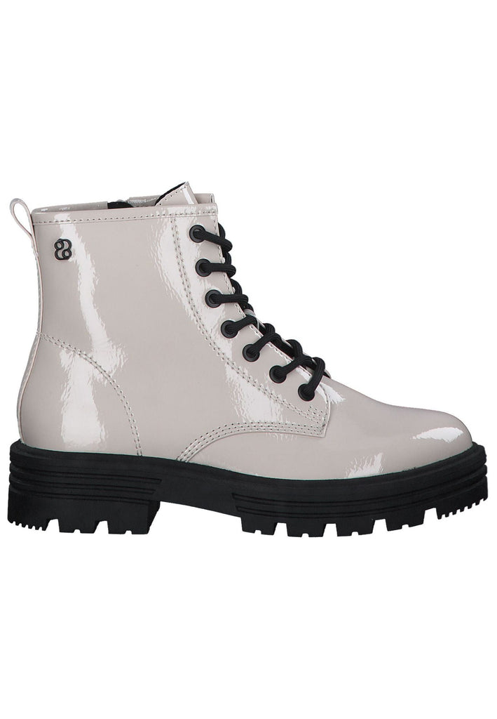 s.Oliver Stiefelette Lederimitat Cream