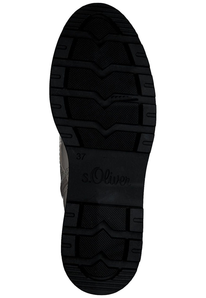 s.Oliver Stiefelette Lederimitat Cream