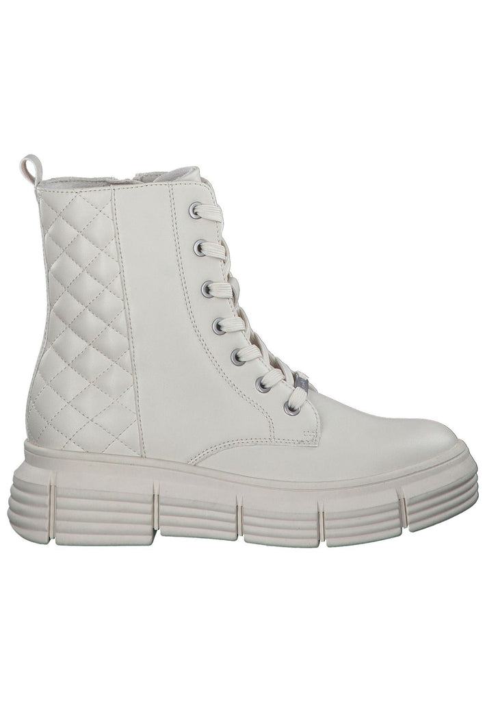 s.Oliver Stiefelette Lederimitat Cream