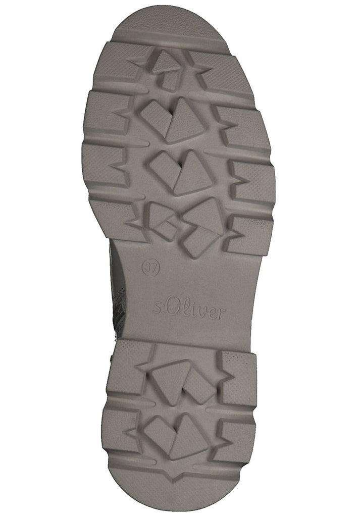s.Oliver Stiefelette Lederimitat Ivory